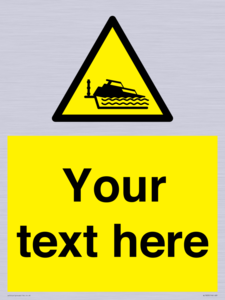 Custom warning grounding cruiser on lock cill